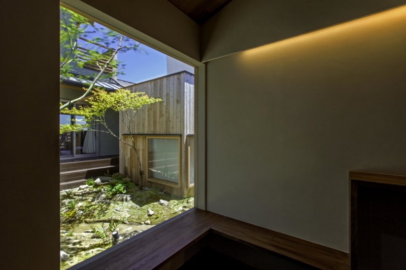 二つの景色が望める家