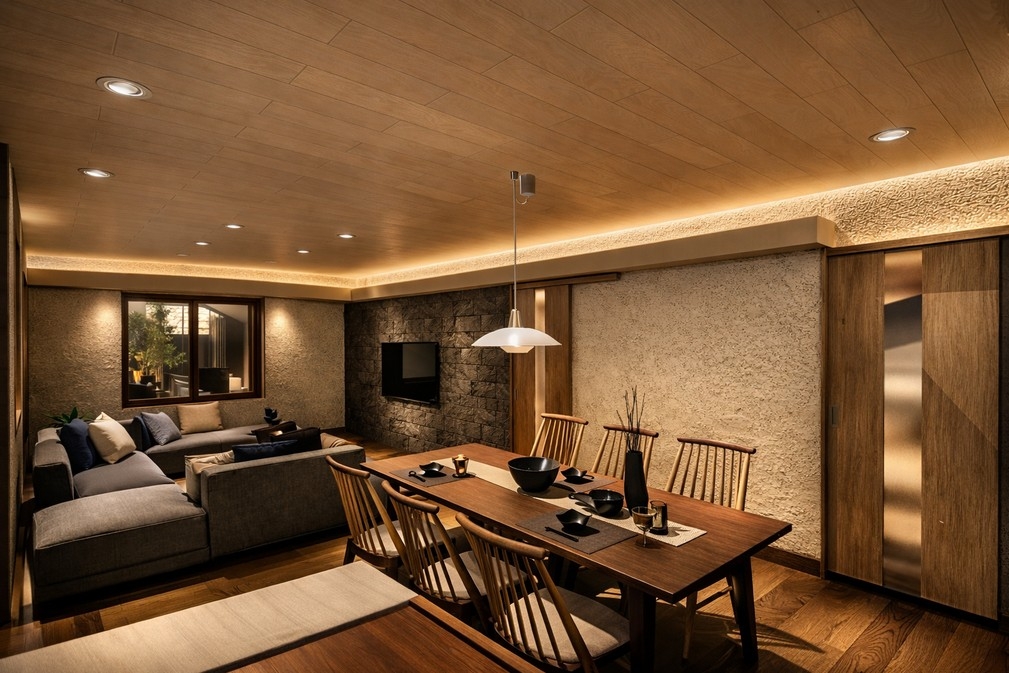 和モダン住宅の照明計画｜建築化照明がつくる癒しとホテルライクな暮らし