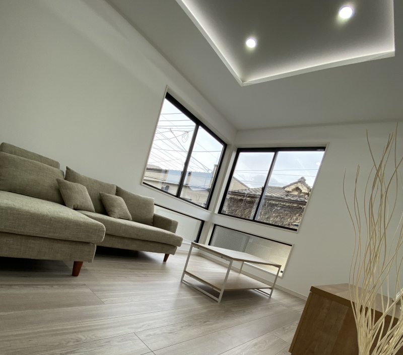 間口の狭い家でも明るく広く(1.75間の家)