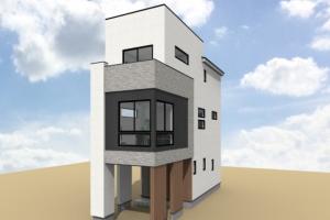 間口の狭い家でも明るく広く(1.75間の家)