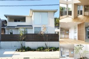 表側２段Ｌ字型庭と裏庭のある２階建住宅
