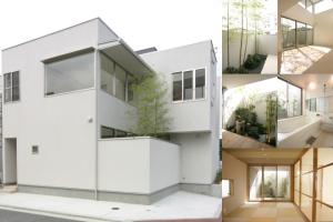住宅と庭が並行する都市型２階建住宅