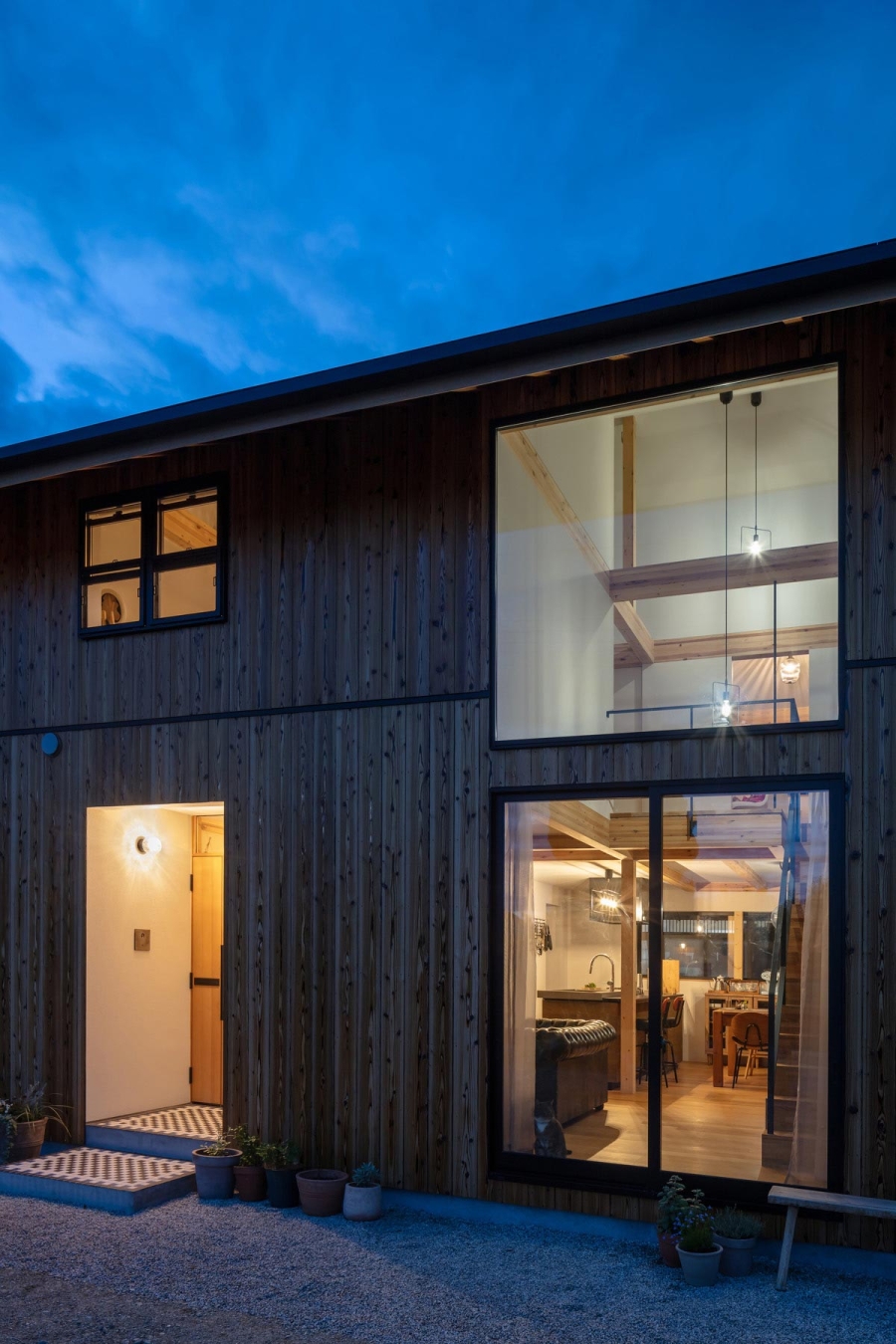 葛城山麓の家｜夕景