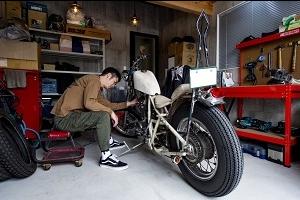 浜松市　バイクガレージのある家