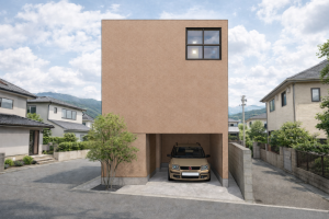 住宅密集地に建つプライバシーに配慮した家