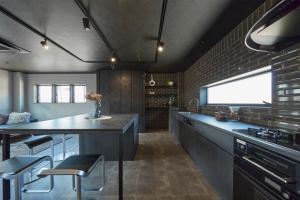 In the kitchen