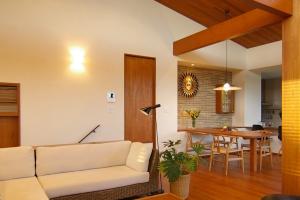 スキップフロアーで繋がる家