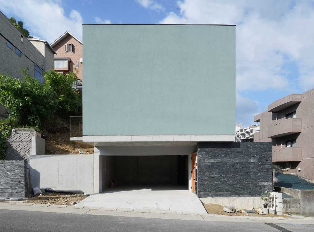 茶屋ヶ坂の住宅　外観：ファサード