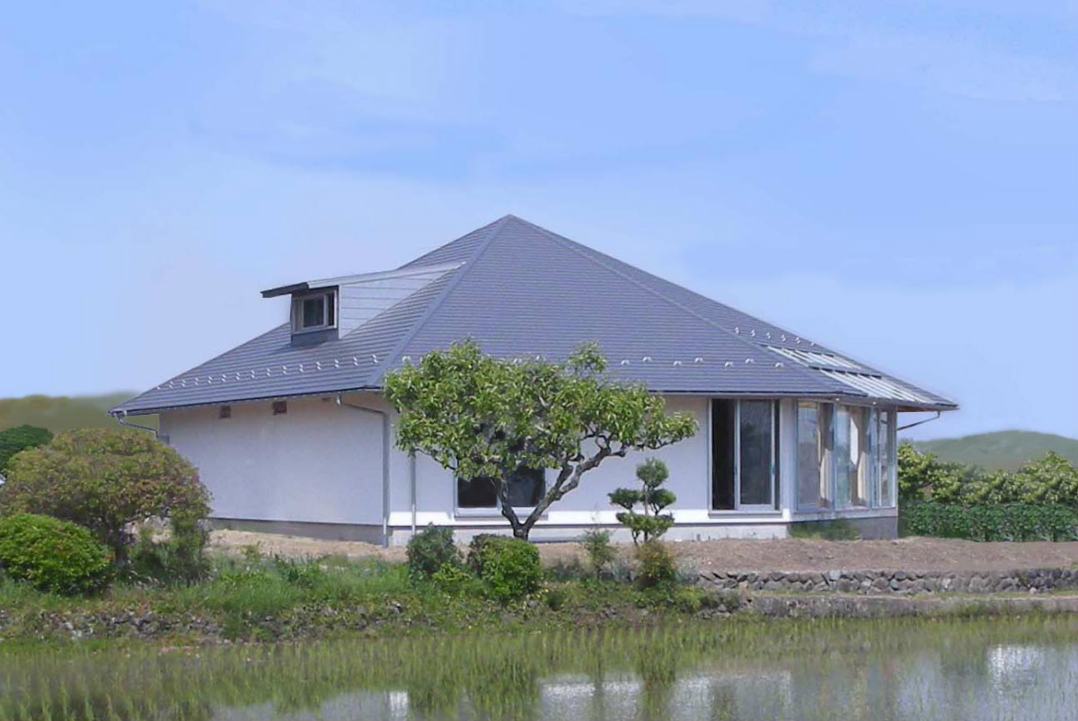 サンルームのあるUMSTの舎