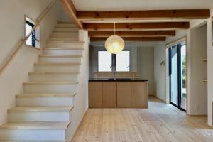 自然素材で建てたソーラーシステムそよ風の二世帯住宅